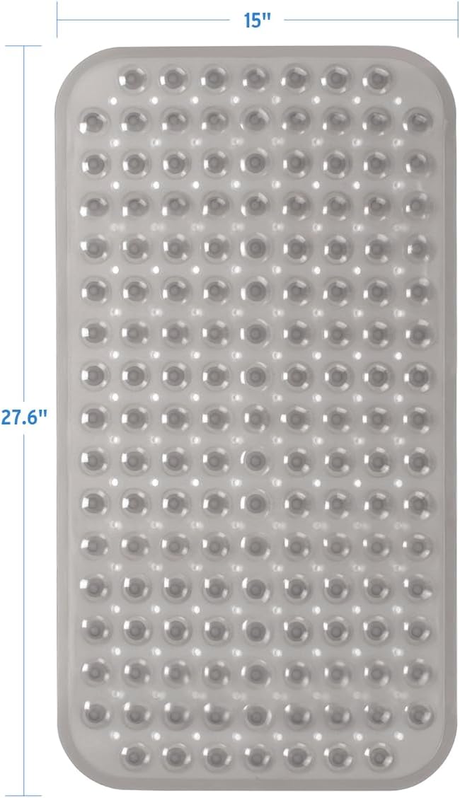 AmazerBath Bath Tub Mat, Medium Size 27.6 x 15 Inches Non-Slip Shower Mats - Image 7
