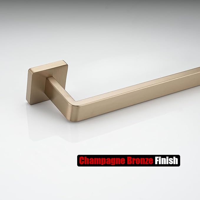 JQK Champagne Bronze Bath Towel Bar, 27 Inch 304 Stainless Steel Thicken 0.8mm - Image 9