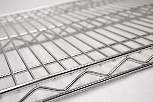 Omega 21" Deep x 60" Wide x 80" High 3 Tier Chrome Starter Shelving Unit - Image 4