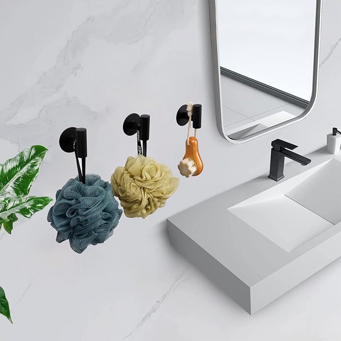 TocTen Bath Towel Hook, Strong Self Adhesive Robe Hook, SUS 304 Stainless Steel - Image 6