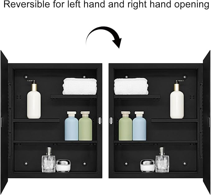 Fundin Black Medicine Cabinet - Image 5