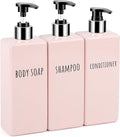 Segbeauty 16.9oz Shower Bottles Refillable, 3 Pack of Shampoo and Conditioner by Segbeauty