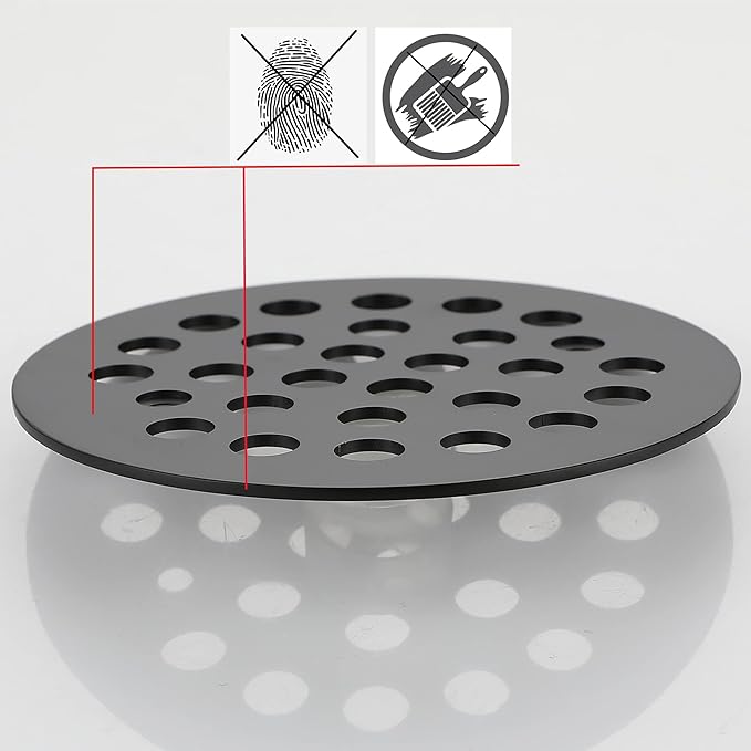 4-1/4 Inch Screw-in Shower Drain Cover Replacement Floor Strainer - Image 5