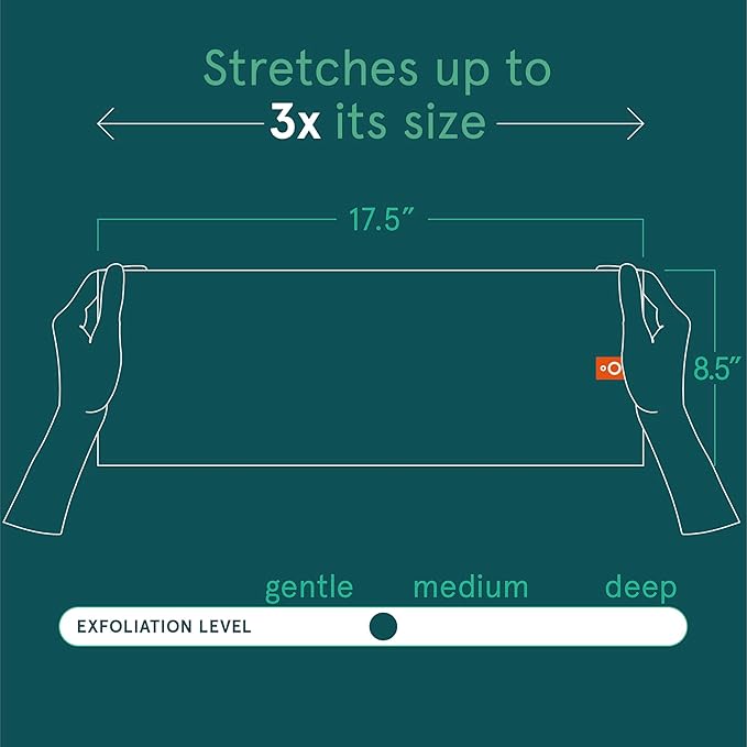 Cleanlogic Body Exfoliating Cloth, Stretchy Organic Sustainable Cotton - Image 3