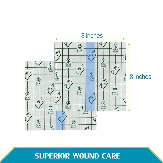 50 Pieces Waterproof Dialysis Port Shower Cover Shields PD Catheter Shower - Image 5