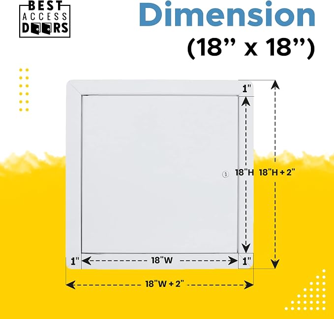 Best 18" x 18" Universal Access Panel – Flush Steel Door - Image 3
