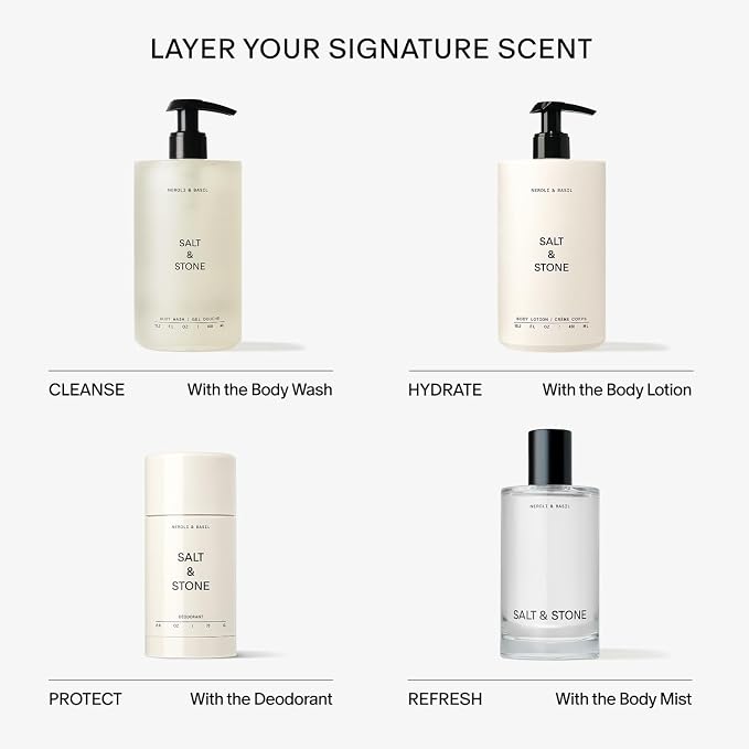 Salt & Stone Body Wash for Women & Men | Neroli & Basil | Hydrating Gel - Image 7