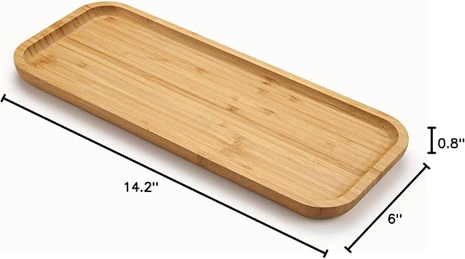 Bamboo Vanity Tray, Bathroom Counter Tray, Toilet Tank Tray, Bathroom Tray - Image 9