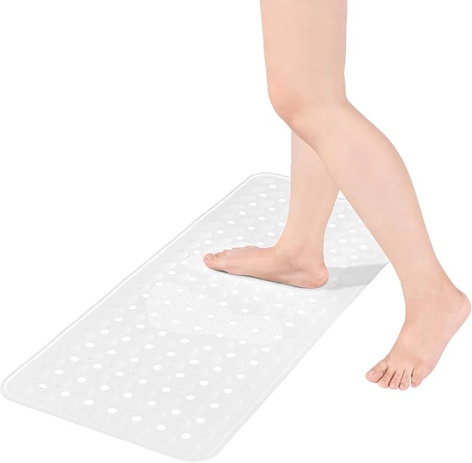 Silicone Bath Tub Mat Non Slip, Upgraded Bathtub and Shower Mats, Machine by Meiliweser