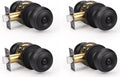 KNOBWELL 4 Pack Oil Rubbed Bronze Door Knobs by KNOBWELL