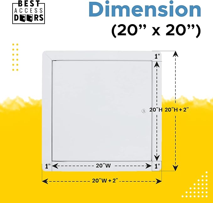 Best 20" x 20" Universal Access Panel – Flush Steel Door - Image 2