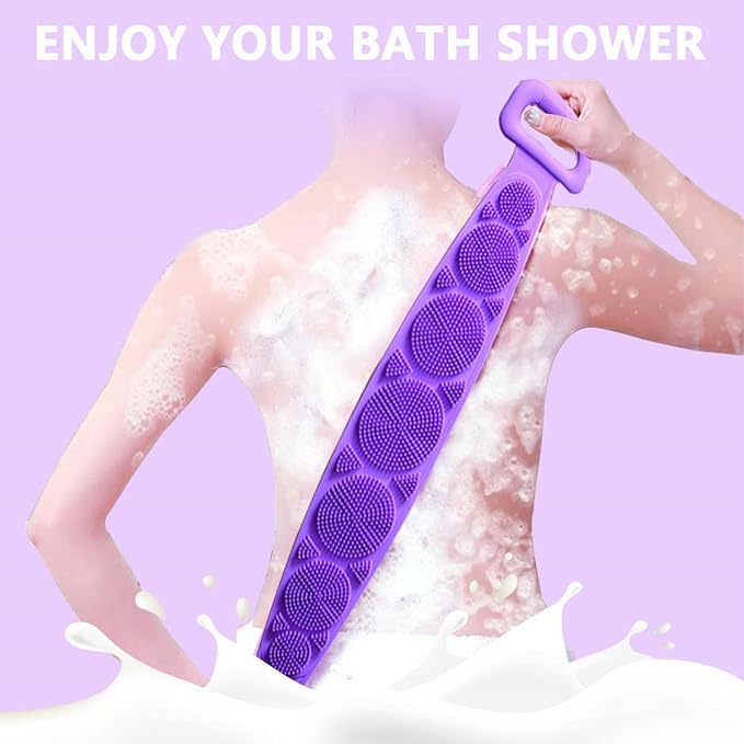 Silicone Back Scrubber for Shower, Silicone Body Scrubber, 35 Inch Extra Long - Image 4