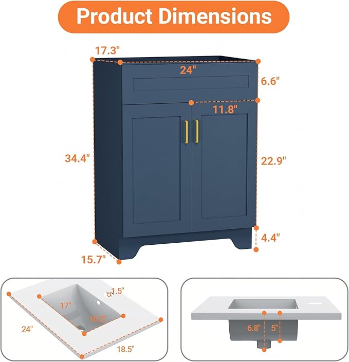 24/30/36 Inch Bathroom Vanities - Image 2