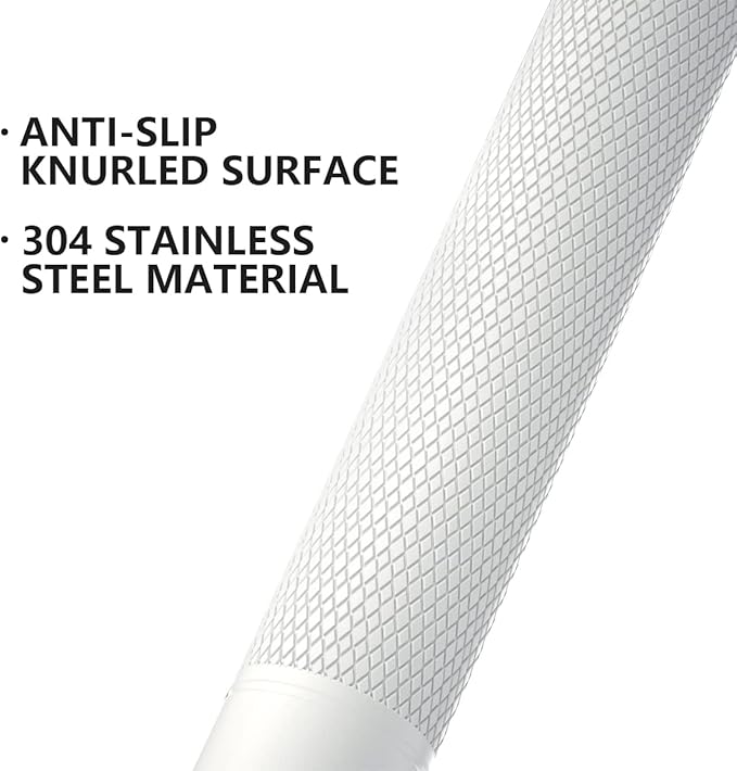 20 Inch Anti Slip Shower Grab Bar Oil Rubbed White 1.25" Diameter, Munzong 2 - Image 3