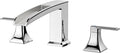 FORIOUS Waterfall Bathtub Faucet Set 3 Hole Chrome, 2 Handle Deck Mount Roman by FORIOUS