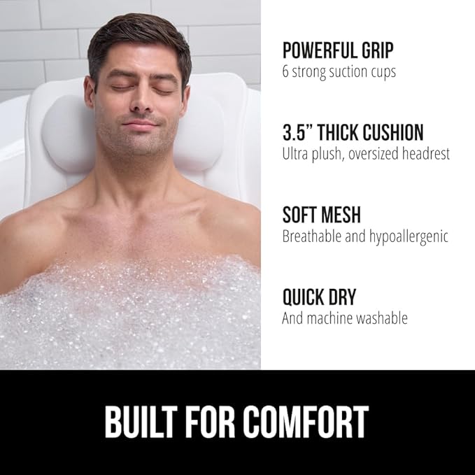 GORILLA GRIP Bath Pillow for Tub - Image 2