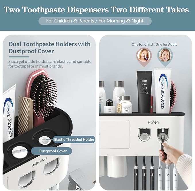 Toothbrush Holders Wall Mounted, Toothbrush Holder - Image 4