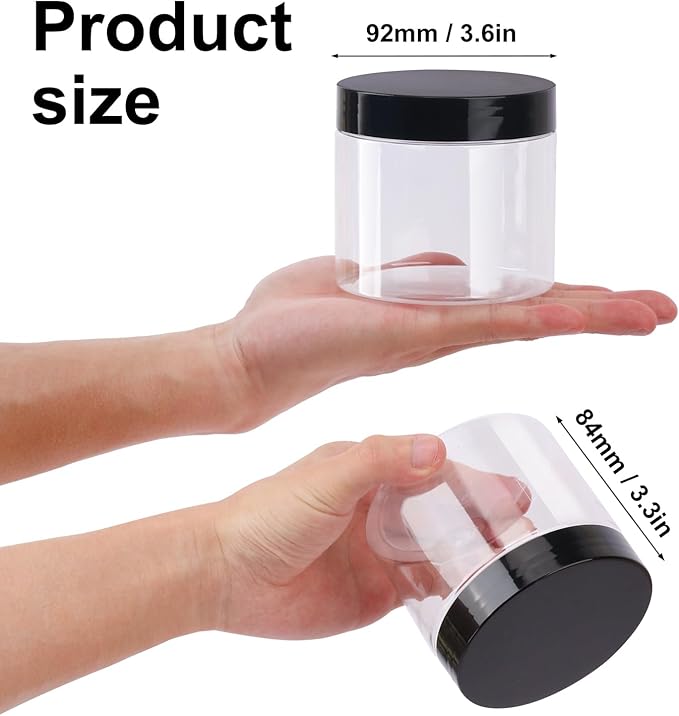 30 Packs 14 OZ Transparent Plastic Jars - Image 2