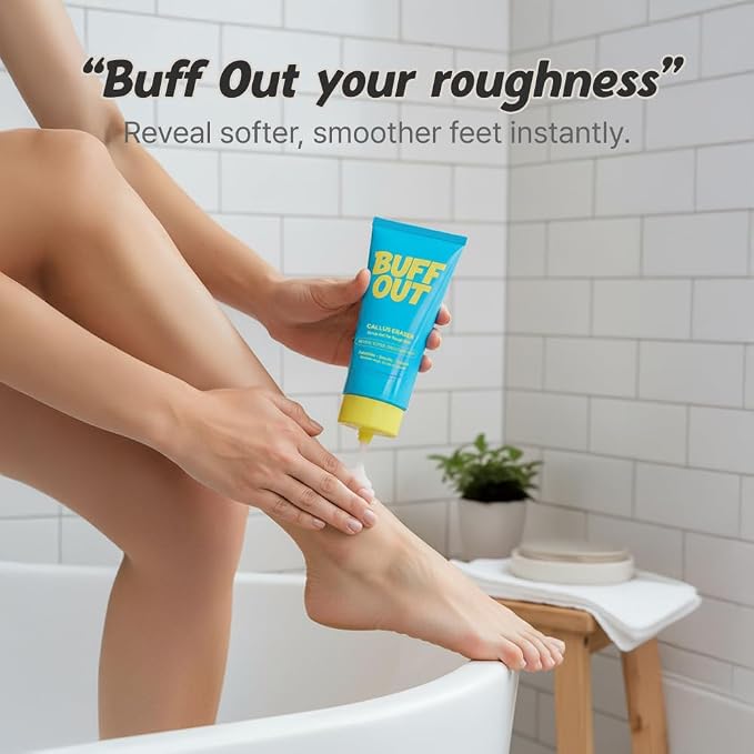 BUFFOUT Callus Eraser Exfoliating Gel – Body Care Exfoliator Scrub & Exfoliant - Image 7