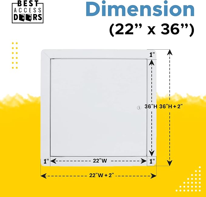 Best 22" x 36" Universal Access Panel – Flush Steel Door - Image 3