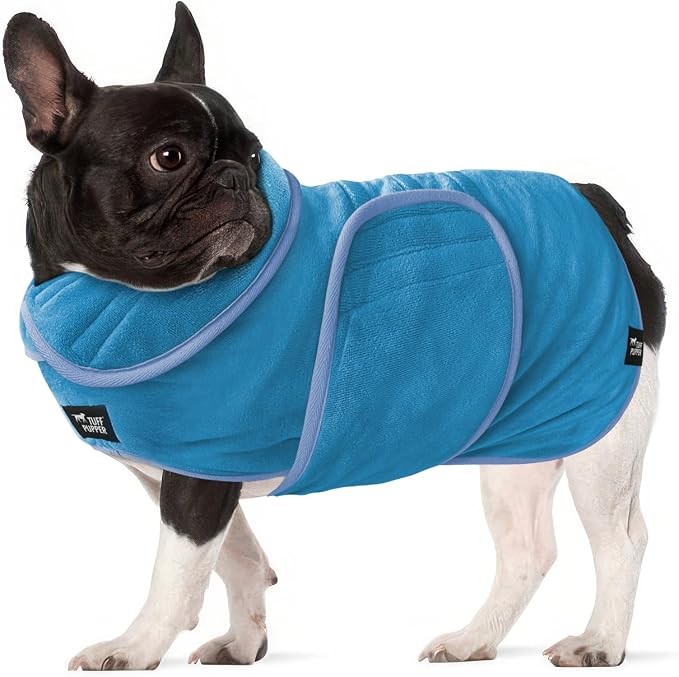 Tuff Pupper Fast Drying Dog Bath Robe | 800 GSM Plush Dog Towel by TuffPupper