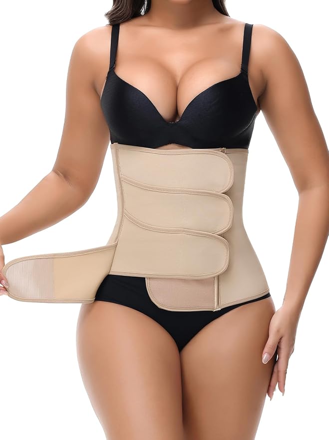 SHAPSHE Waist Trainer for Women Postpartum Recovery Wrap Waist Cincher Corset by ShapewearforWomen