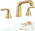 Bathtub Faucet Set 3 Hole, Brushed Gold Roman Bathtub Faucet, High Flow Deck by QinkellSanitaryWare
