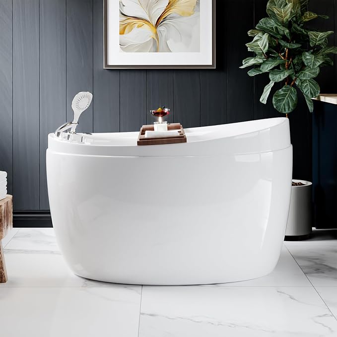 Empava 59-Inch Freestanding Air Jetted Bathtub by Empava