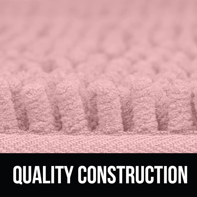 KANGAROO Bathroom Rugs, Chenille Soft Absorbent Bath Rug, Shaggy Shower Mat - Image 7