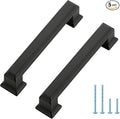 Ravinte Hardware 5 Pack Matte Black Cabinet Pulls, 3-3/4 Inch Hole Center Zinc by RavinteHardware