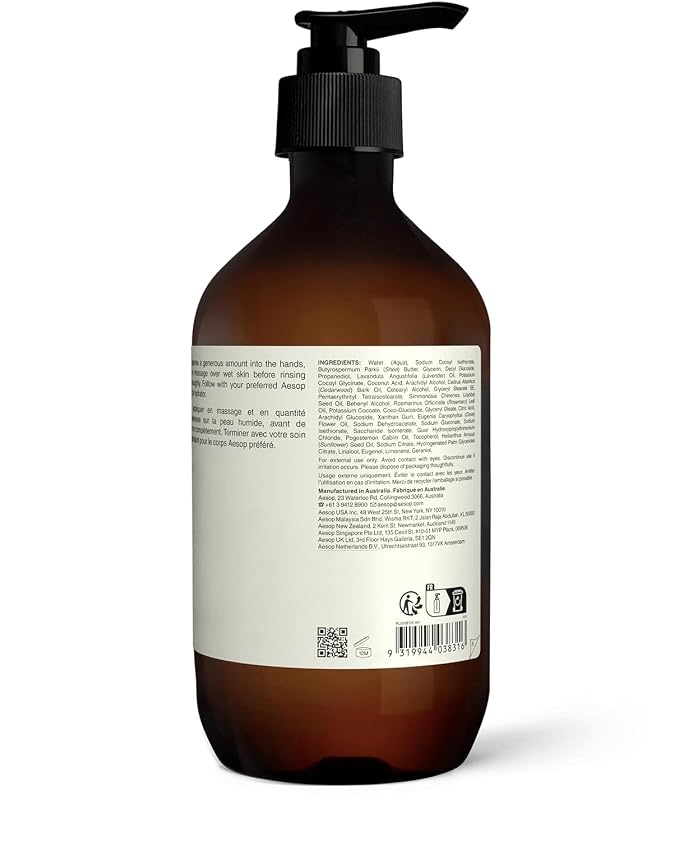Aesop Eleos Nourishing Body Cleanser | Hydrating Ingredients - Image 7