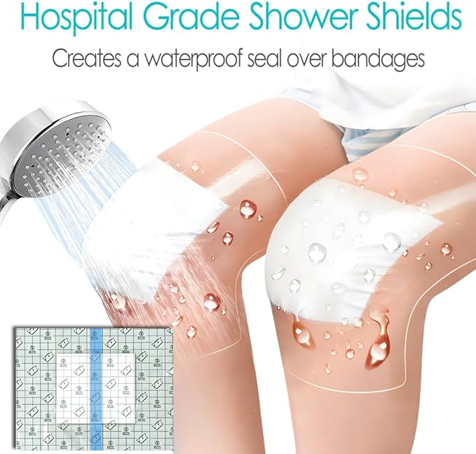 14 Pcs Waterproof Shower Cover 12"x16" - Image 4