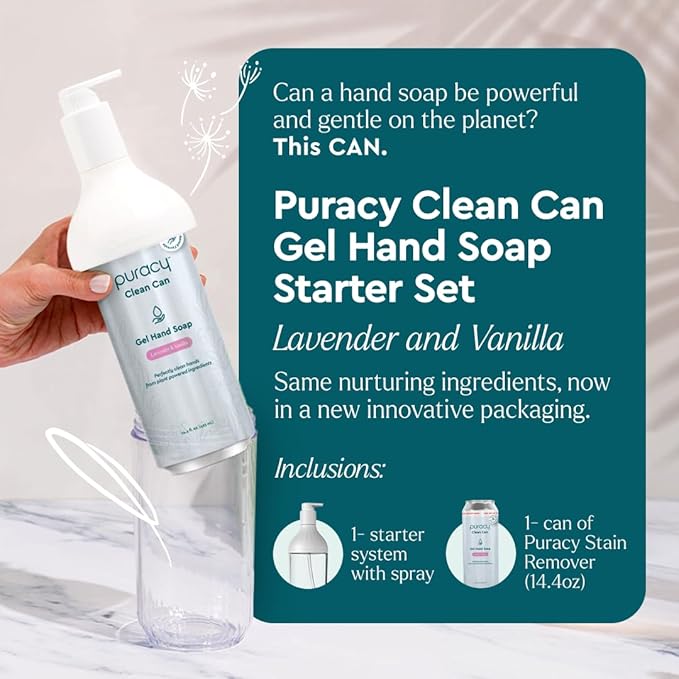Puracy Gel Hand Soap Clean Can Starter Set - Image 2