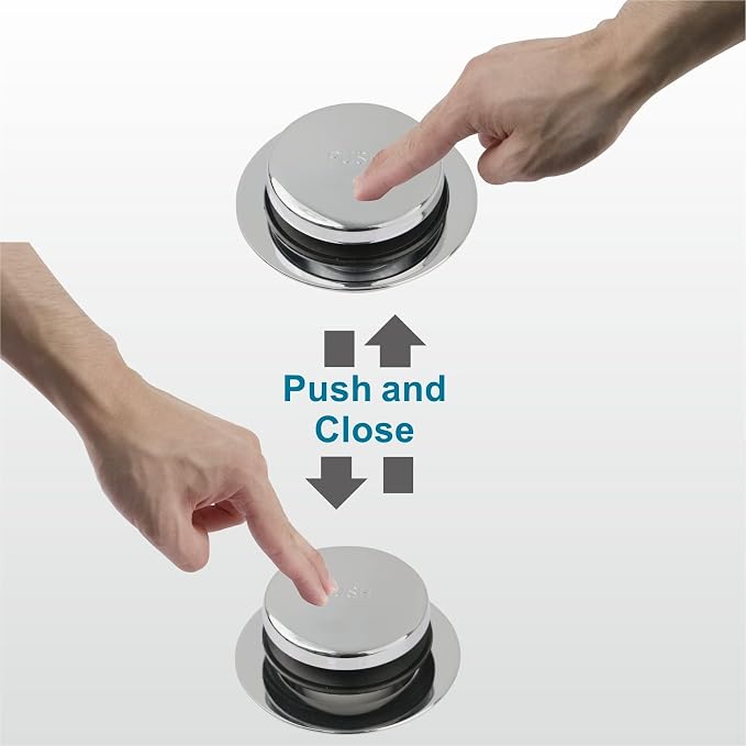 Chrome Bathtub Drain Tip-Toe Two-Hole, Welsan Tub Drain Trim Set Conversion Kit - Image 3