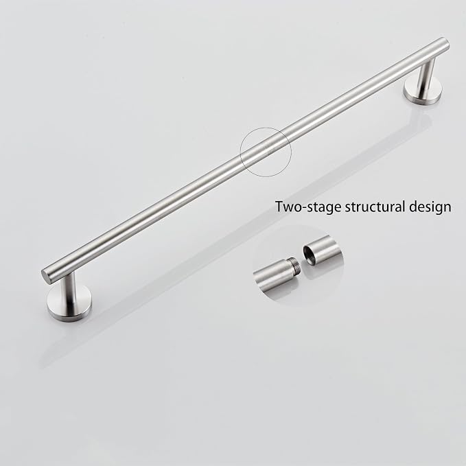 Bath Towel Bar, 24 Inch 304 Stainless Steel Thicken Towel Holder - Image 2