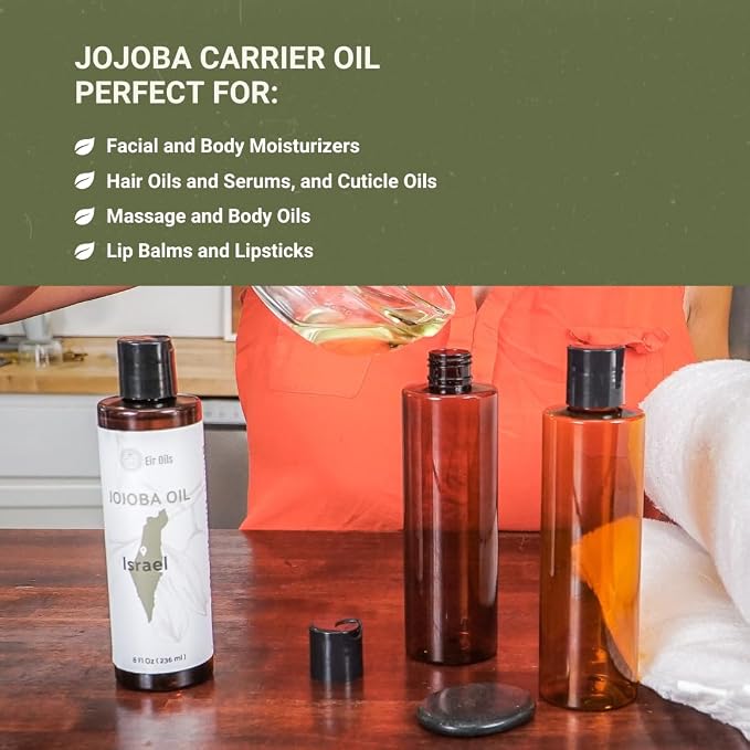 Jojoba Oil - Direct from EIR Oils' Farm in Israel - 100% Pure Carrier Oil - Image 6
