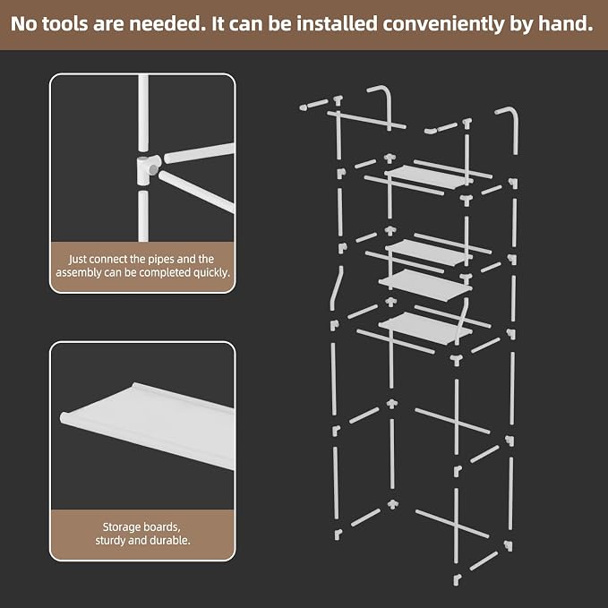Over The Toilet Storage Shelf, 3-Tier Freestanding Bathroom Organizer - Image 3
