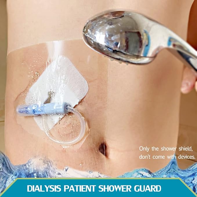 50 Pieces Waterproof Dialysis Port Shower Cover Shields PD Catheter Shower - Image 2