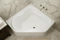Carver Tubs - CK5959 - Modern Acrylic Fiberglass Soaking Corner Bathtub by CarverTubs