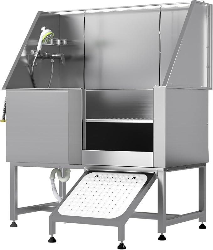 Professional Stainless Steel Dog Washing Station - Image 7