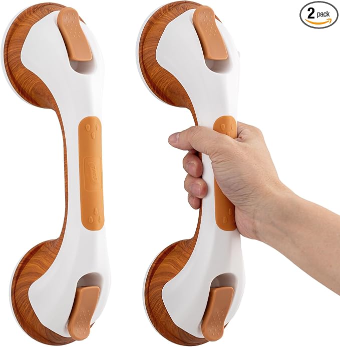 TAILI Shower Grab Bar, 2 Pack 12 Inch Suction Grab Bars by TAILI