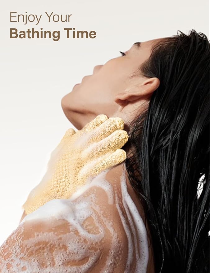 Yiclick Heavy Exfoliating Gloves, Exfoliating Body Scrubber - Image 5