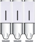3-in-1 Quadrate Dispensers for The Shower, Shower soap Dispenser, Conditioner by EHORIA