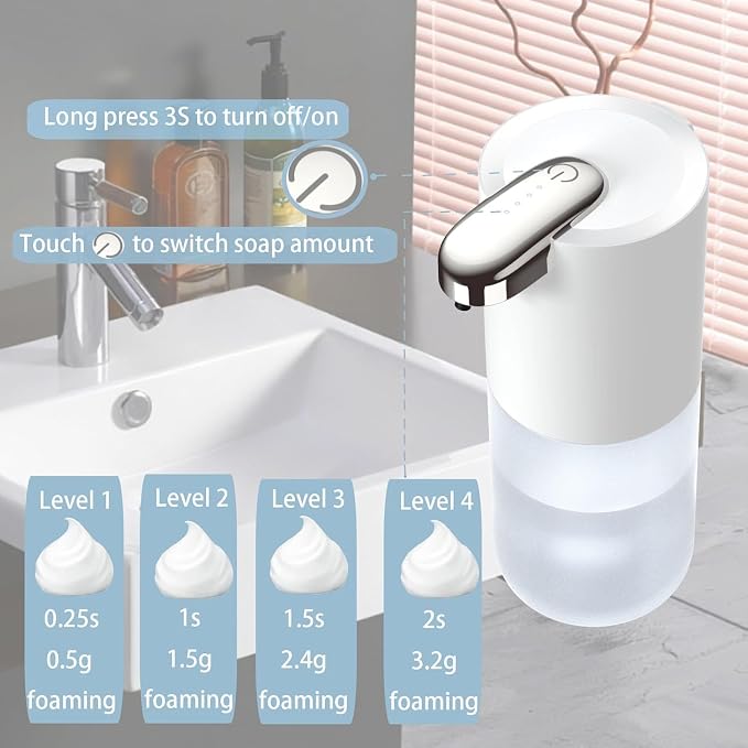 2Pack Automatic Foaming Soap Dispenser, Touchless Soap Dispenser Wall Mount 4 - Image 2