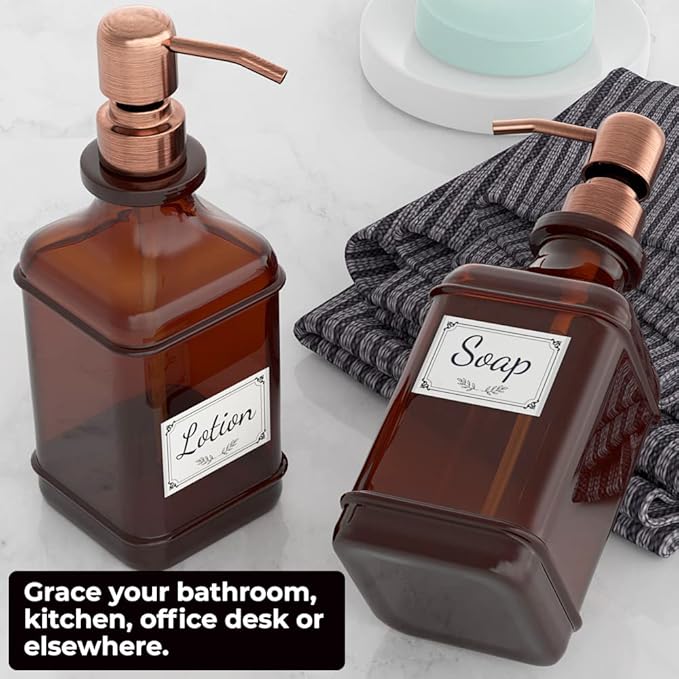 GLADPURE Soap Dispenser 2 Pack, Hand Soap Dispensers - Image 5