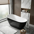 59 Inch Acrylic Freestanding Bathtub, Acrylic Soaking Bathtub by Unknown