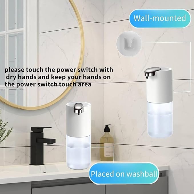 2Pack Automatic Foaming Soap Dispenser, Touchless Soap Dispenser Wall Mount 4 - Image 4