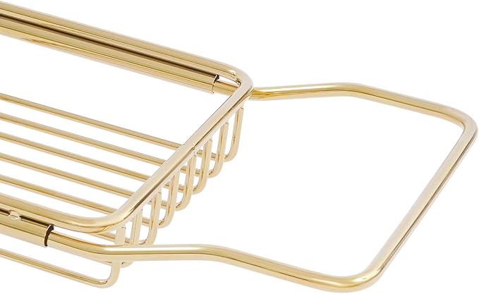 Bathtub Tray Caddy for Luxury Bath, Stainless Steel 26.8-35.4 in Expandable - Image 6