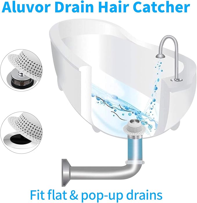 Shower Drain Hair Catcher Bathtub Drain Cover Shower Protector - Image 3