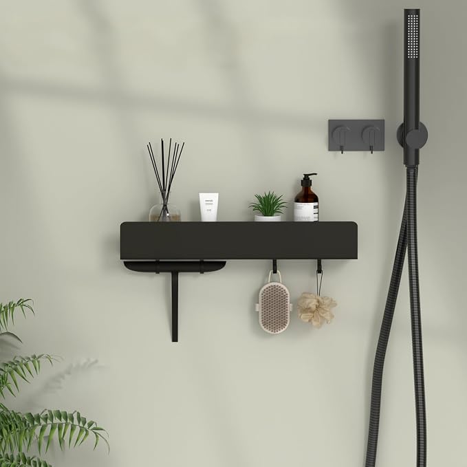 REKITA No Drill Shower Shelf Organizer, 40cm Stainless Steel Bathroom Storage - Image 7